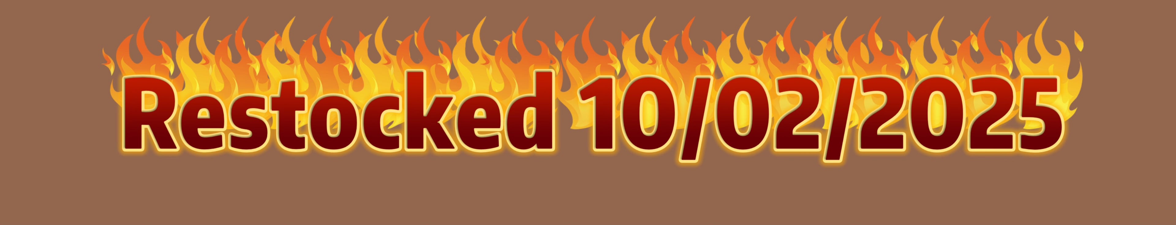 Restocked 10/02/2025