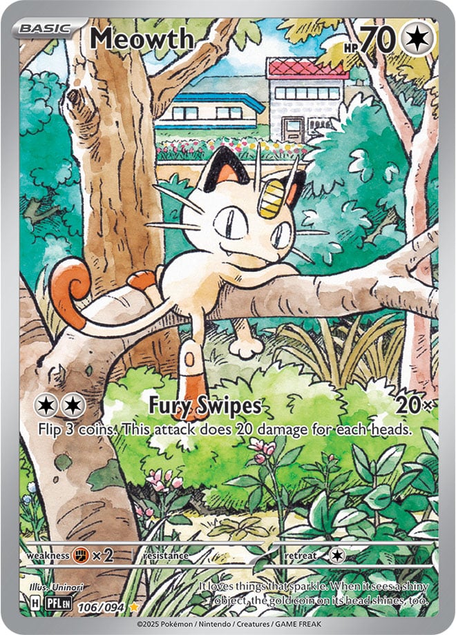 Meowth (106/094) Illustration Rare