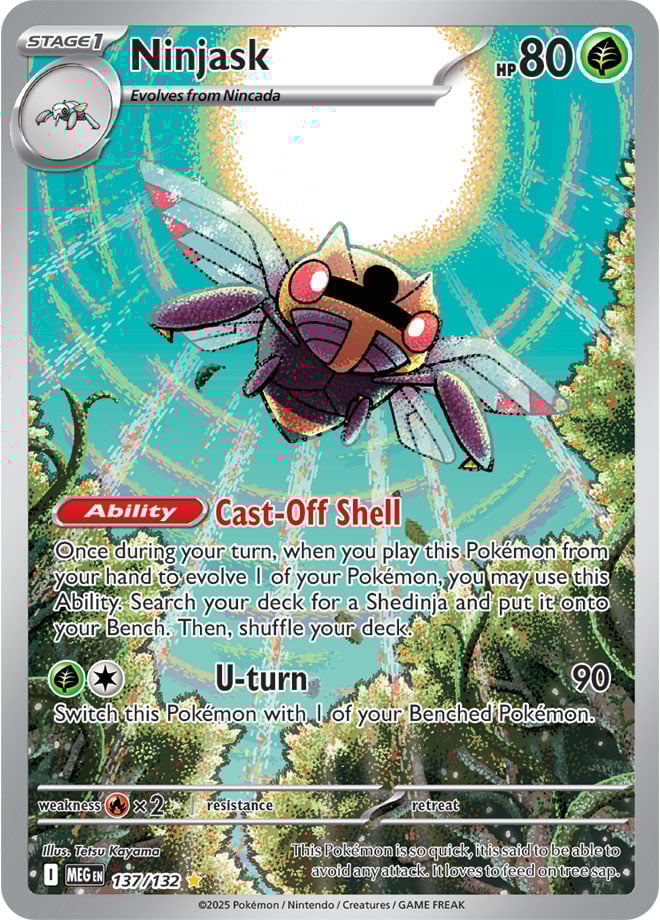 Ninjask (137/132) Illustration Rare