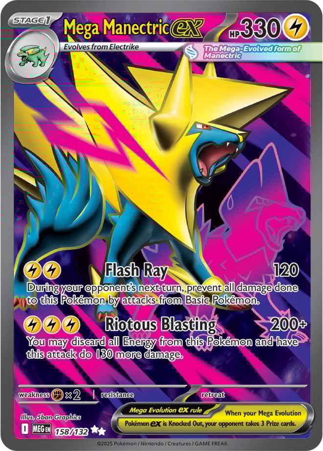 Mega Manectric ex (158/132) Ultra Rare