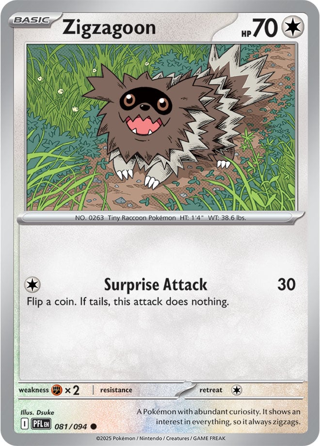 Zigzagoon (081/094) Reverse Holo