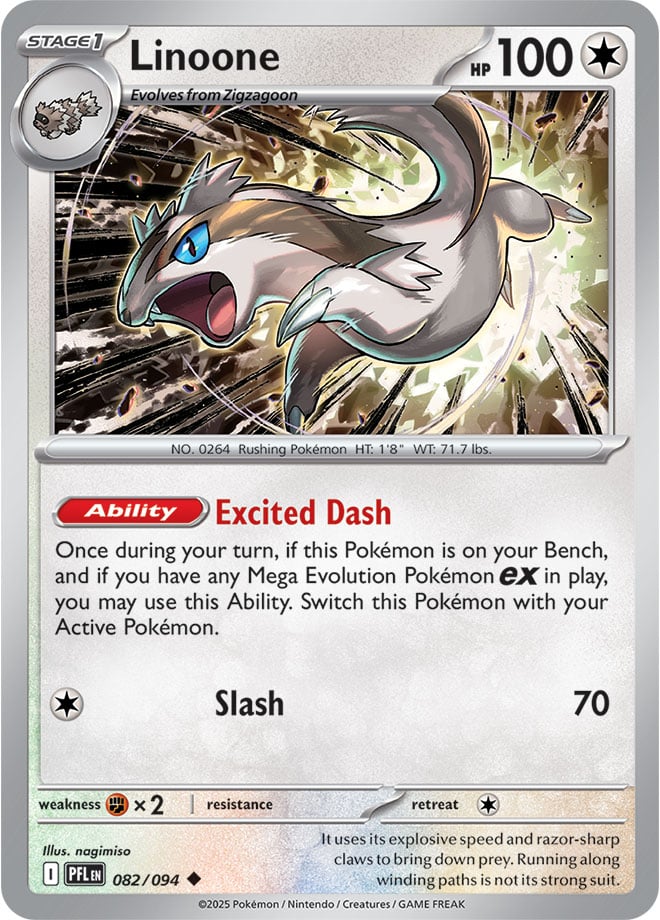 Linoone (082/094) Reverse Holo