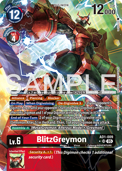 BlitzGreymon (AD1-009) Alternative Art