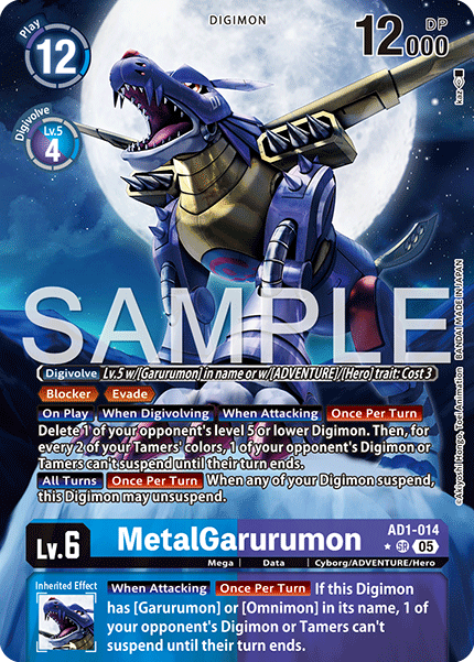MetalGarurumon (AD01-014) Alternative Art