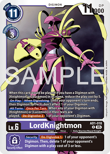 LordKnightmon (AD1-018) Rare