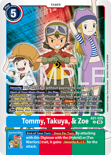 Tommy & Takuya & Zoe (AD1-020) Rare