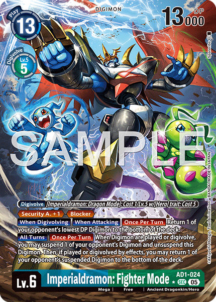 Imperialdramon: Fighter Mode (AD1-024) Alternative Art