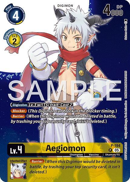 Aegiomon (P-194) Time Stranger Promo