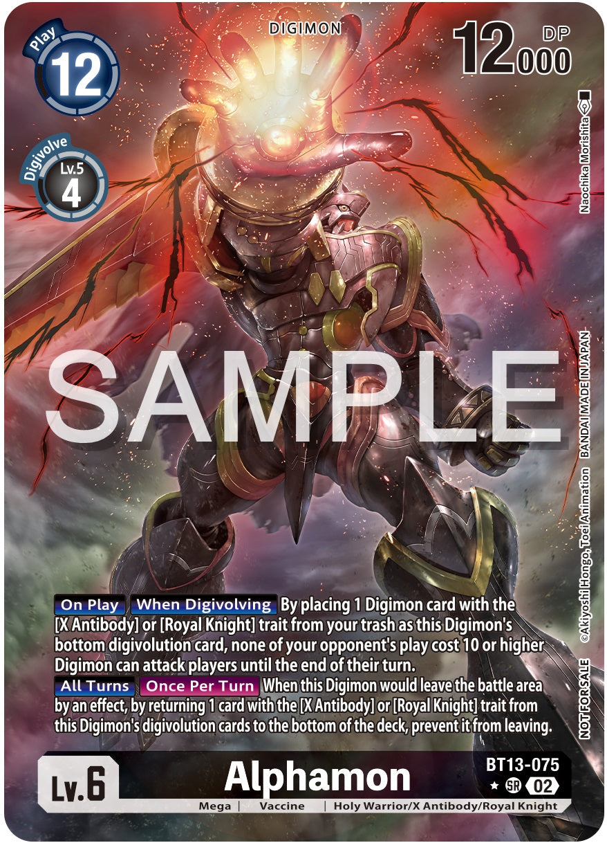 Alphamon (BT13-075) Foil Textured-PreRelease Winner