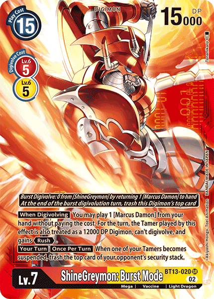 ShineGreymon: Burst Mode (BT13-020) Alternative Art 2