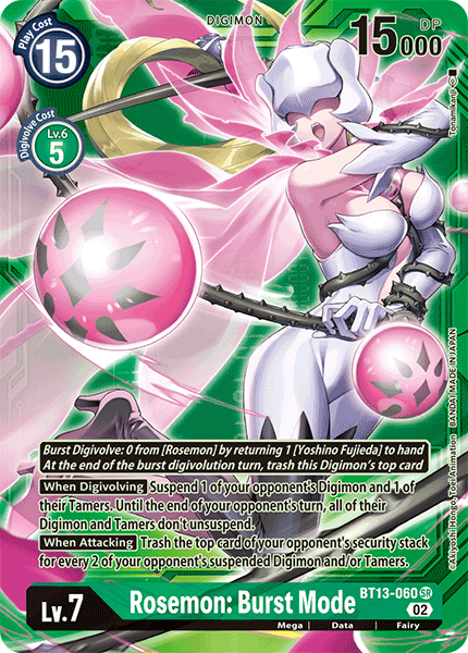 Rosemon: Burst Mode (BT13-060) Alternative Art 2