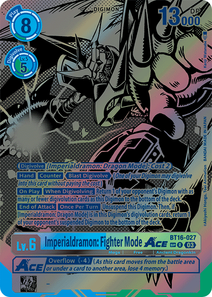 Imperialdramon: Fighter Mode ACE (BT16-027) SP Alternative Art