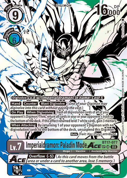 Imperialdramon: Paladin Mode ACE (BT17-077) Special Rare SP Alternative Art