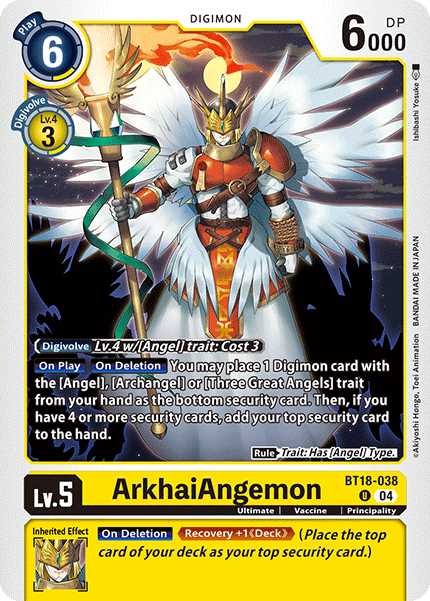 ArkhaiAngemon (BT18-038) Uncommon