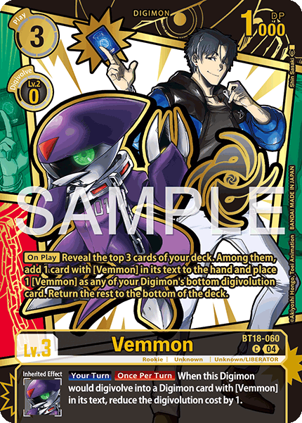 Vemmon (BT18-060) Rare Pull