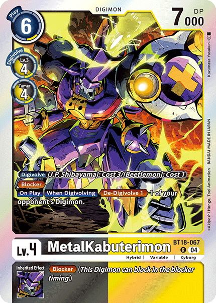 MetalKabuterimon (BT18-067) Rare