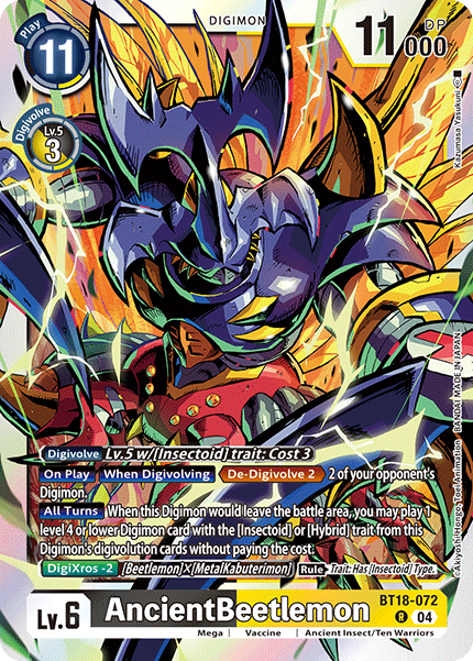 AncientBeetlemon (BT18-072) Rare