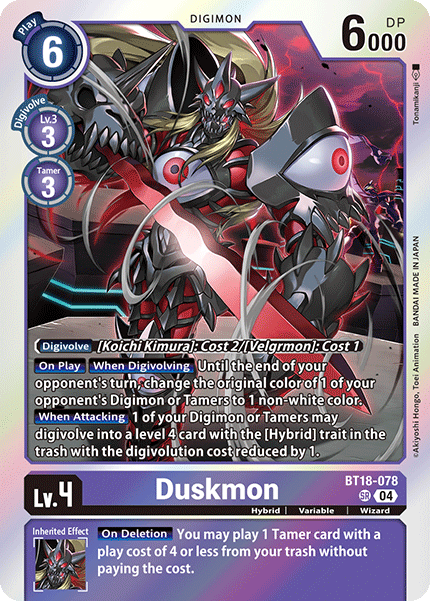 Duskmon (BT18-078) Super Rare