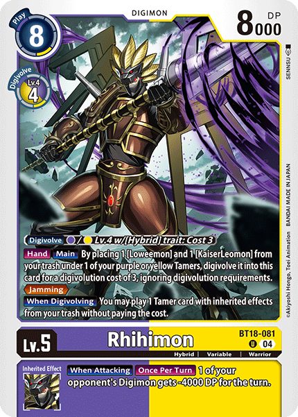 Rhihimon (BT18-081) Uncommon