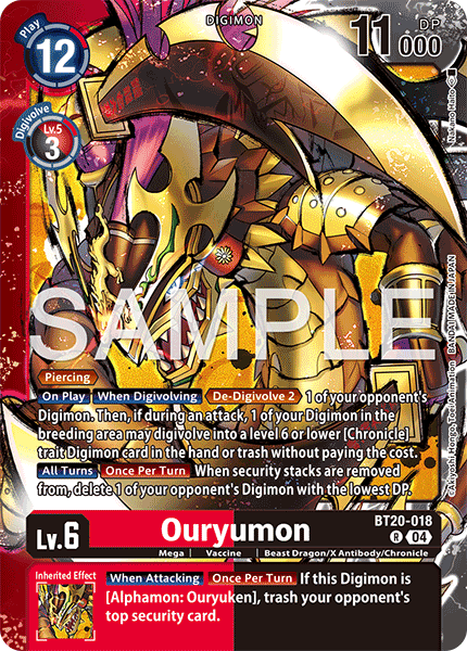 (Pre-order 28/08/2026) Ouryumon (BT20-018) Final Crest (LM08)