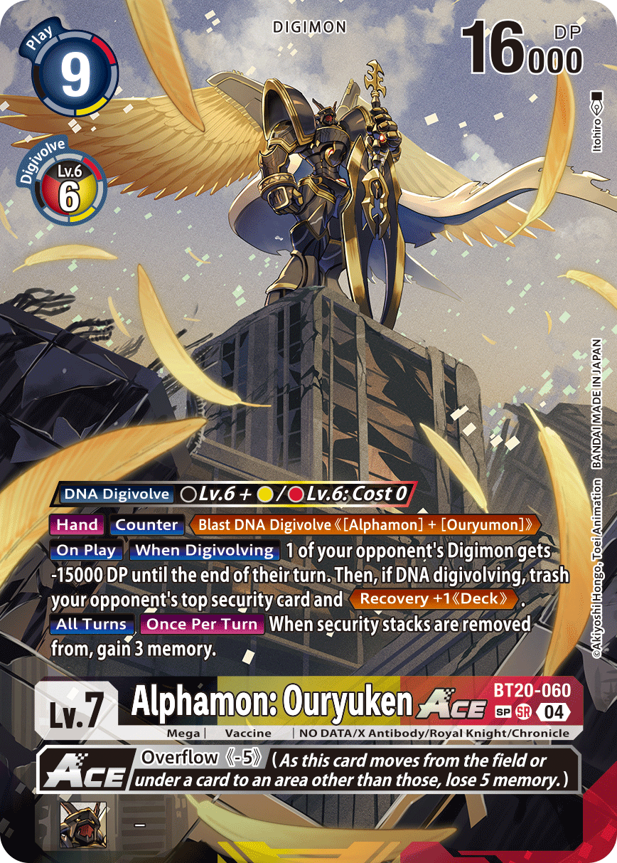 Alphamon: Ouryuken ACE (BT20-060) SP Alternative Art