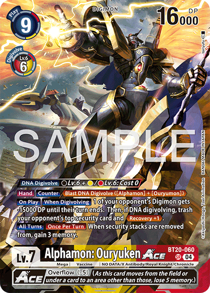 (Pre-order 28/08/2026) Alphamon: Ouryuken ACE (BT20-060) Final Crest (LM08)