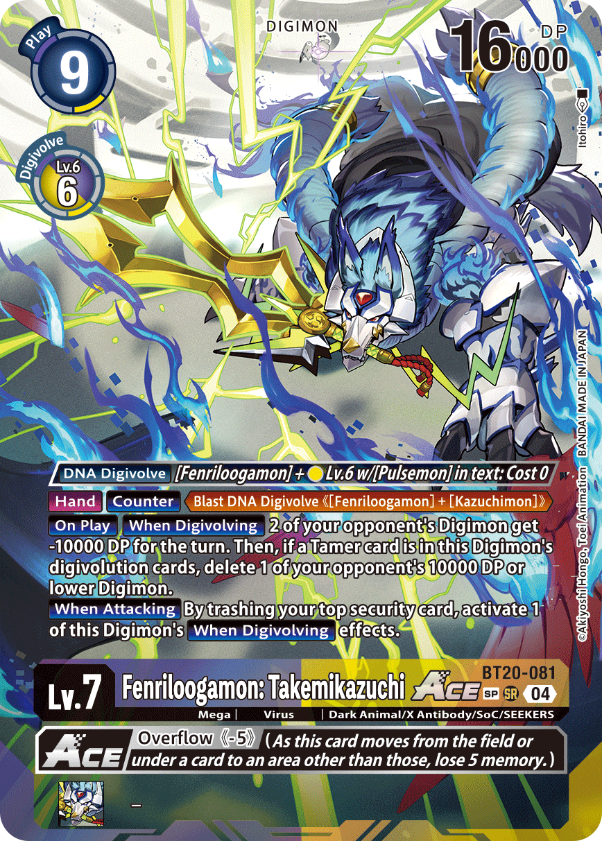 Fenriloogamon: Takemikazuchi ACE (BT20-081) SP Alternative Art