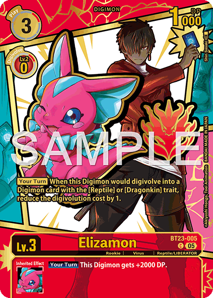 Elizamon (BT23-005) Rare Pull