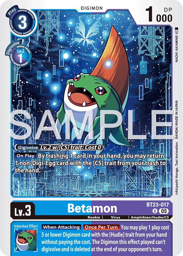 Betamon (BT23-017) Uncommon