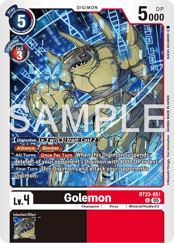 Golemon (BT23-051) Uncommon