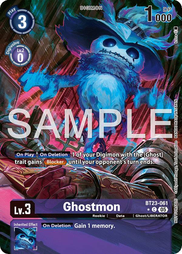 Ghostmon (BT23-061) Box Topper