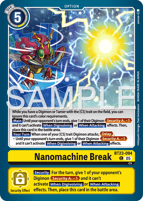 Nanomachine Break (BT23-094) Common
