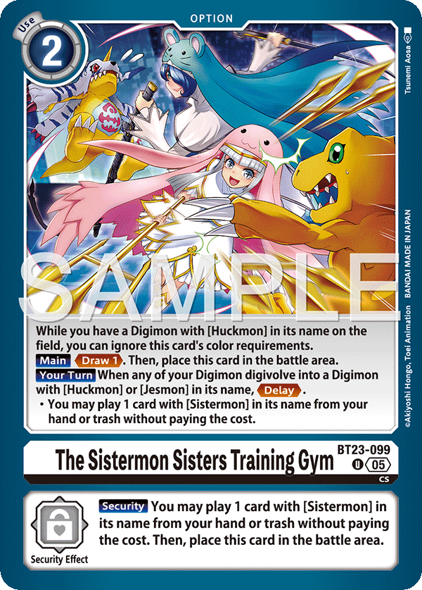 The Sistermon Sisters Training Gym (BT23-099) Uncommon