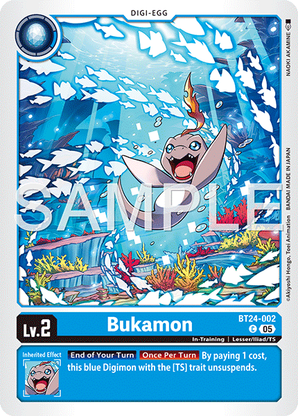 (Pre-order 23/01/2026) Bukamon (BT24-002) Common