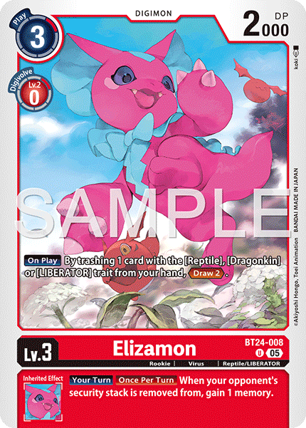 (Pre-order 23/01/2026) Elizamon (BT24-008) Uncommon