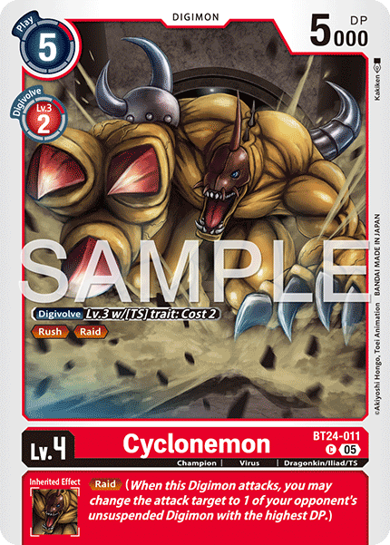 (Pre-order 23/01/2026) Cyclonemon (BT24-011) Common
