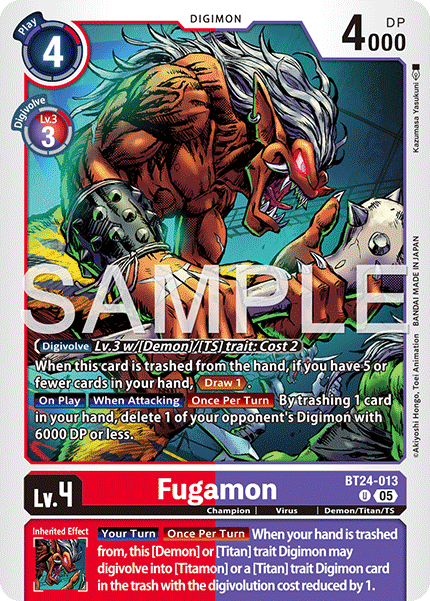 (Pre-order 23/01/2026) Fugamon (BT24-013) Uncommon