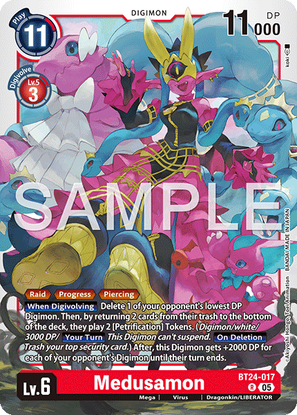 (Pre-order 23/01/2026) Medusamon (BT24-017) Rare