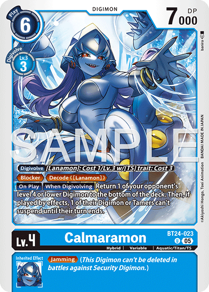 (Pre-order 23/01/2026) Calmaramon (BT24-023) Uncommon