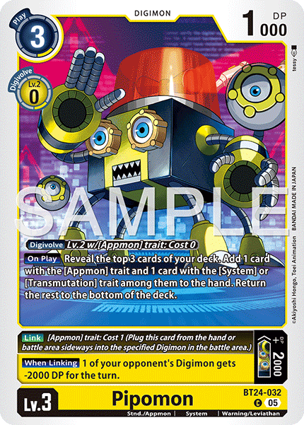 (Pre-order 23/01/2026) Pipomon (BT24-032) Common