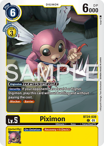 (Pre-order 23/01/2026) Piximon (BT24-039) Common