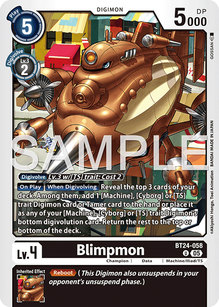 (Pre-order 23/01/2026) Blimpmon (BT24-058) Uncommon