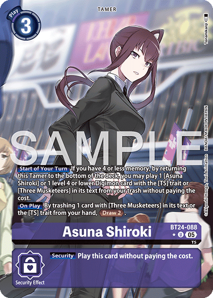 (Pre-order 23/01/2026) Asuna Shiroki (BT24-088) Alternative Art