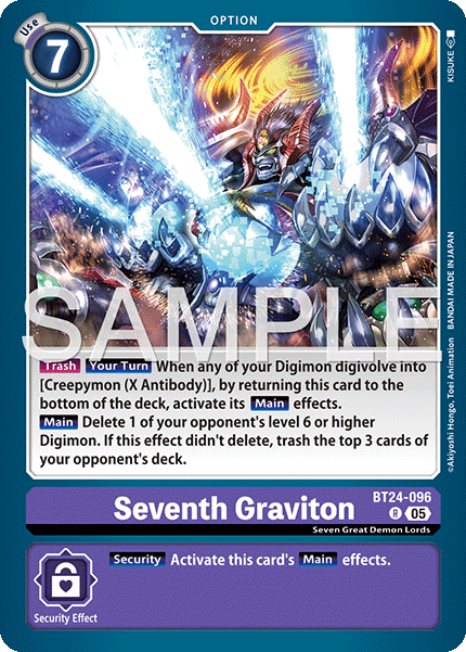 (Pre-order 23/01/2026) Seventh Graviton (BT24-096) Rare