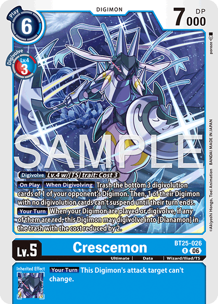 (Pre-order 22/05/2026) Crescemon (BT25-026) Rare