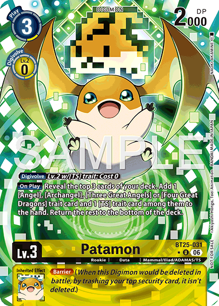 (Pre-order 22/05/2026) Patamon (BT25-031) Box Topper
