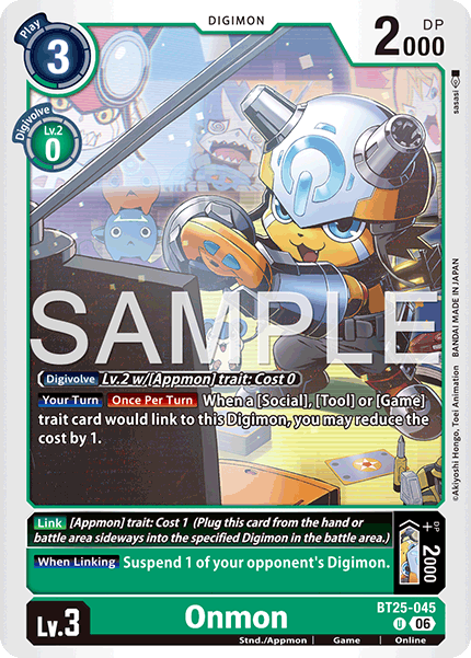 (Pre-order 22/05/2026) Onmon (BT25-045) Uncommon