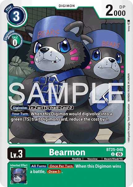 (Pre-order 22/05/2026) Bearmon (BT25-048) Uncommon