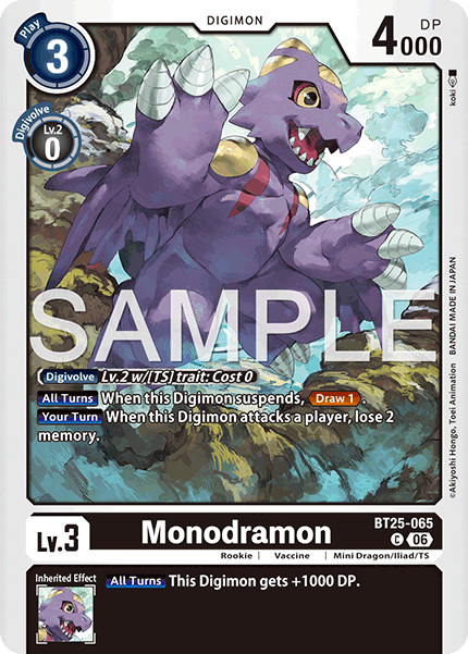 (Pre-order 22/05/2026) Monodramon (BT25-065) Common