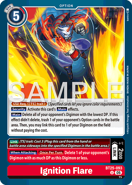 (Pre-order 22/05/2026) Ignition Flare (BT25-093) Uncommon